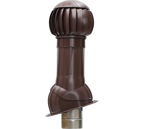 Комплект для фальцевой и битумной кровли ERA RRTV D160 Brown пластик RRTV+S 160 Brown