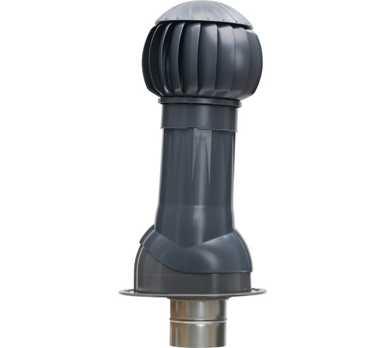 Комплект для фальцевой и битумной кровли ERA RRTV D160 пластик Gray graphite RRTV+S 160 Gray Graphite
