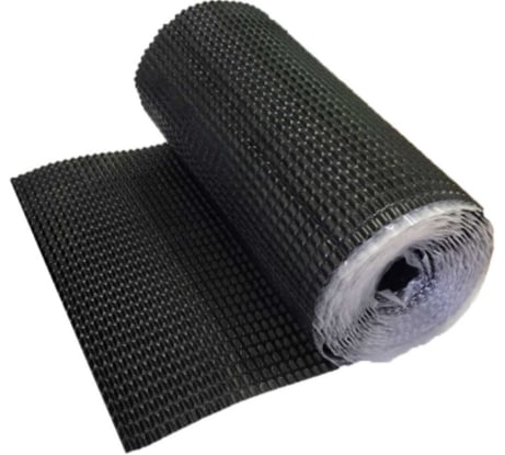 Лента для примыкания гофрированная алюминиевая Grand Line Optima черная, 280 мм, 2,5 м 550250