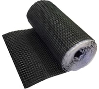 Лента для примыкания гофрированная алюминиевая Grand Line Optima черная, 280 мм, 5 м, 457128