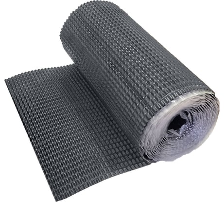 Лента для примыкания гофрированная алюминиевая Grand Line Optima серая, 280 мм, 5 м, 459745