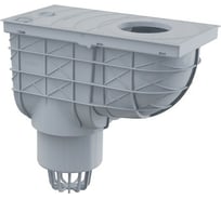 Ливнеотвод Alca Plast 300х155/110 мм, сток – прямой, серый AGV1S