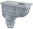 Ливнеотвод Alca Plast 300х155/110 мм, сток – прямой, серый AGV1S 1