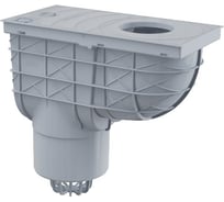 Ливнеотвод Alca Plast 300x155/125 мм, сток – прямой, серый AGV2S