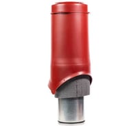 Выход вентиляции KROVENT Pipe-VT 125 ИЗ красный 097563