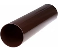 Труба водосточная IMPLAST диаметр 80 мм G130/80, длина 80 см, коричневая 11009