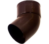 Отвод IMPLAST колено водосточной трубы 45 градусов/80 мм G130/80, коричневый 12580