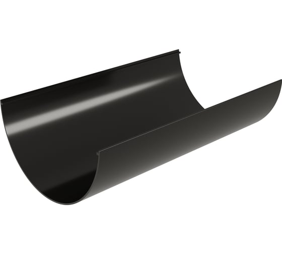 Желоб Grand Line Классика 120 ПВХ GL 3 м, черный (RAL 9005) 458364 1