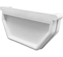 Заглушка желоба IMPLAST 110 мм, U110/6,7 универсальная L/R, белая, UEW