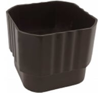 Муфта водосточной трубы IMPLAST 67 мм, U110/67, коричневая, TSB