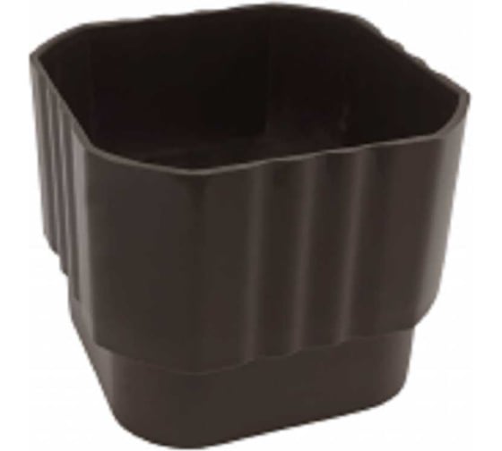 Муфта водосточной трубы IMPLAST 67 мм, U110/67, коричневая, TSB
