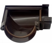 Угол желоба универсальный IMPLAST с уплотнителем, 90 гр, 130 мм, G130/80, коричневый, 13594