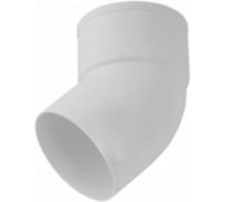 Отвод колено водосточной трубы IMPLAST 45 гр, 80 мм, G130/80, белый, 11186