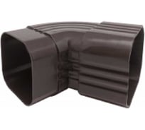 Отвод колено соединение водосточной трубы IMPLAST 67 гр, 67 мм, U110/67, коричневый, TBB