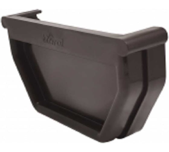 Заглушка желоба IMPLAST 110 мм, U110/67, универсальная L/R, коричневая, UEB 1