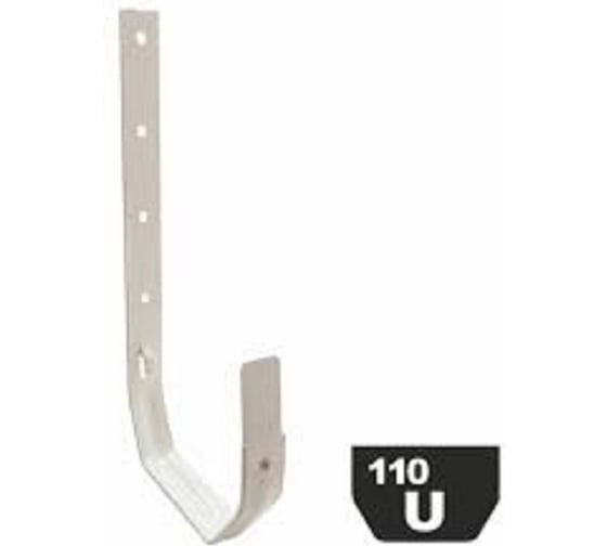 Кронштейн желоба IMPLAST Металл, 110 мм, U110/67, белый, UBSW