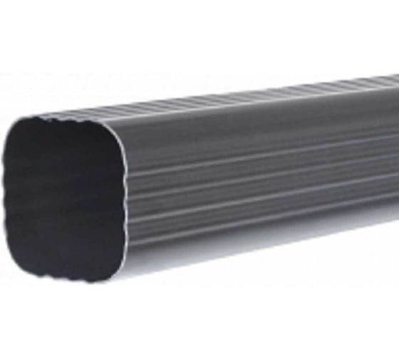 Труба водосточная IMPLAST d=67 мм U110/67, L=80 см, серая TG08