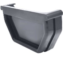 Заглушка желоба IMPLAST 110 мм U110/67 унгиверсальная L/R, серая UEG