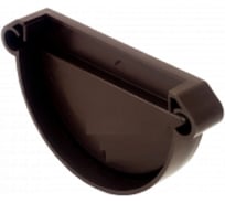 Заглушка желоба IMPLAST 130 мм G130/80 универсальная L/R, коричневая, 2 шт. 13585-2