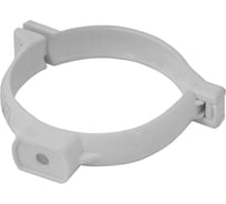 Хомут трубы IMPLAST ПВХ 80мм G130/80, белый , 2 шт. 11134-2