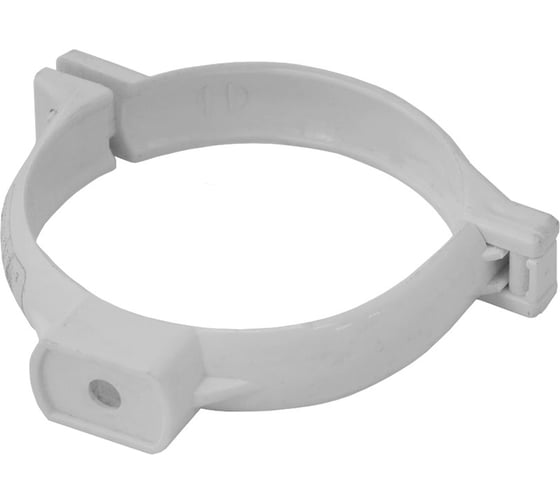 Хомут трубы IMPLAST ПВХ 80мм G130/80, белый , 2 шт. 11134-2 1