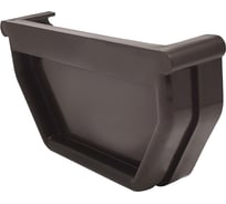 Заглушка желоба универсальная IMPLAST 110 мм, U110/67, L/R, коричневая, 3 шт. UEB-3