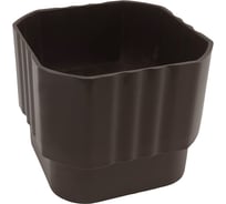 Муфта водосточной трубы IMPLAST 67 мм U110/67, коричневая, 3 шт. TSB-3