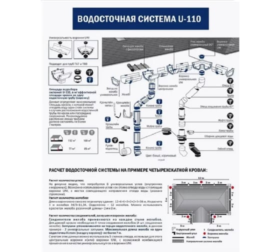 Муфта водосточной трубы IMPLAST 67 мм U110/67, коричневая, 3 шт. TSB-3