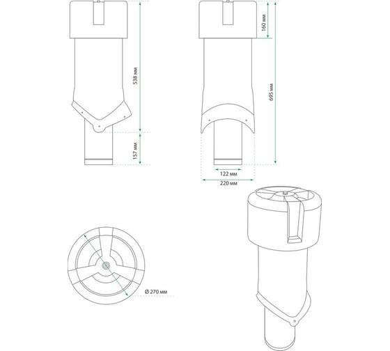 Комплект KROVENT Wave 125 ИЗ красный 289241