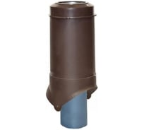 Выход канализации KROVENT Pipe-VT 125/100 ИЗ коричневый 207690