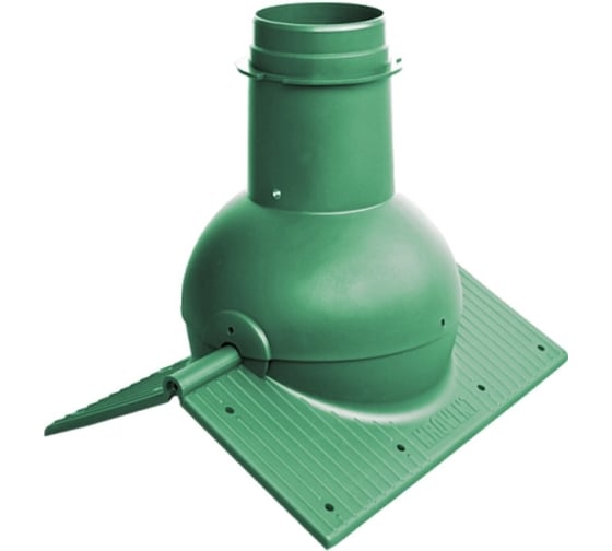 Элемент коньковый KROVENT Pipe-Cone зеленый 097543