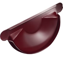 Заглушка торцевая универсальная Grand Line GLPU 125 мм RAL 3005 023431