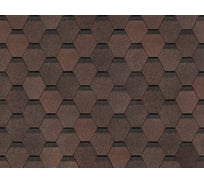 Гибкая черепица DOCKE PIE EURASIA/ШЕСТИГРАННИК/ Светло-коричневый ZRKQ-1172