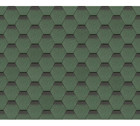 Гибкая черепица DOCKE PIE STANDARD/СОТА/ Зеленый ZRSM-1025