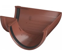 Угол желоба Технониколь (ПВХ; 90 градусов; красный; 1 шт) TN425859