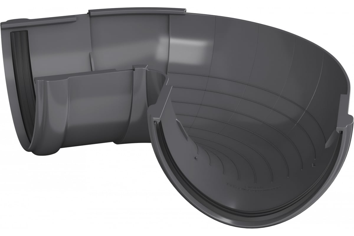 Угол желоба Технониколь (ПВХ; регулируемый; 90-150 градусов; серый; 1 ...