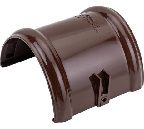 Соединитель желоба Технониколь (ПВХ; коричневый; 1 шт) TN359459