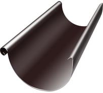 Желоб полукруглый Grand Line GL PU, 125 мм, 3 м, RAL 8017 019940