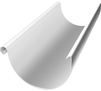 Желоб полукруглый Grand Line GL PU, 125 мм, 3 м, RAL 9003 018758