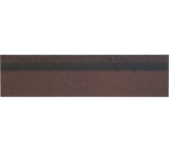 Коньково-карнизная гибкая черепица Технониколь коричневый TN561523 1