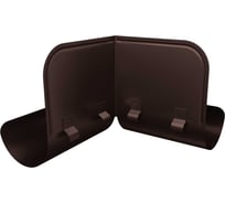 Ограничитель перелива Grand Line угловой GL PU125/90 RAL 8017 745497