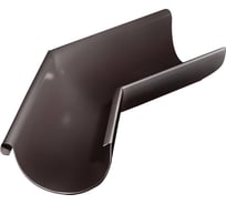 Угол желоба внешний Grand Line GL PU 135 гр 125 мм RAL 8017 026973