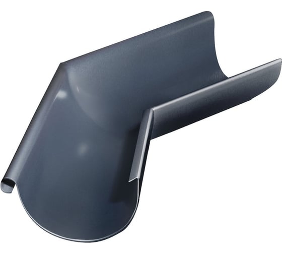 Угол желоба внешний Grand Line GL PU 135 гр 125 мм RAL 7024 061857