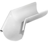 Угол желоба внешний Grand Line GL PU 135 гр 125 мм RAL 9003 026970