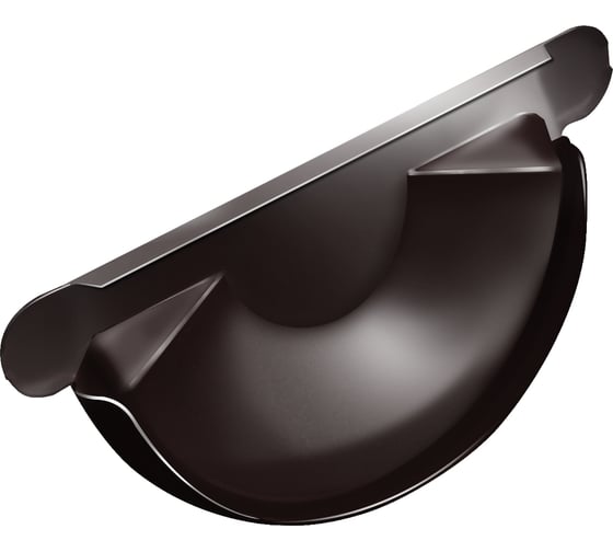 Заглушка торцевая универсальная Grand Line GLPU 125 мм RAL 8017 020244