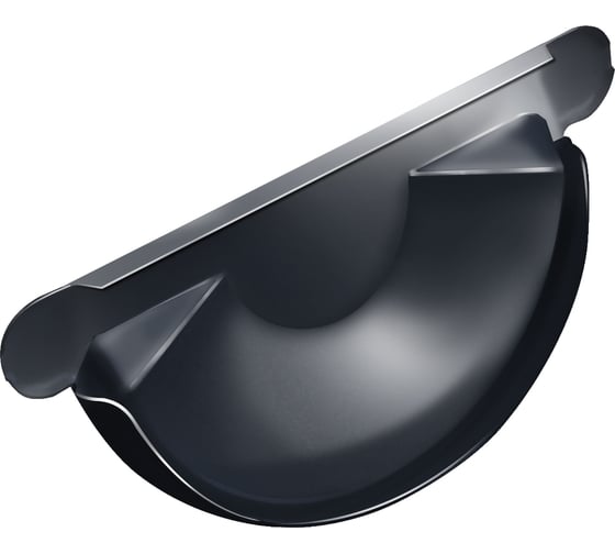 Заглушка торцевая универсальная Grand Line GLPU 125 мм RAL 7024 060756