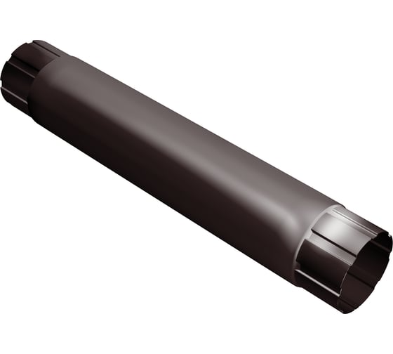 Труба круглая соединительная Grand Line GL PU90 мм 1 м RAL 8017 020245