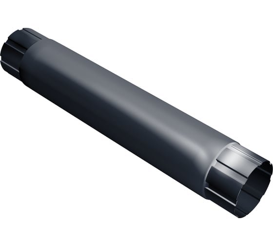 Труба круглая соединительная Grand Line GL PU90 мм 1 м RAL 7024 060161