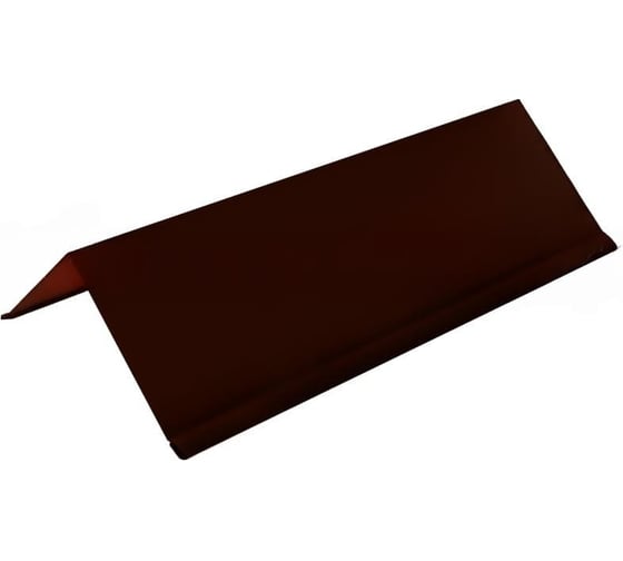 Конек с каплей МЕТАЛЛИК И КО 200x2000, оцинкованная сталь 0.40, RAL 8017, в пленке О0000051323 1