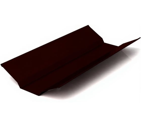 Планка ендовы верхней МЕТАЛЛИК И КО 80x90x2000, Оц 0.40, RAL 8017, в пленке О0000051308 1